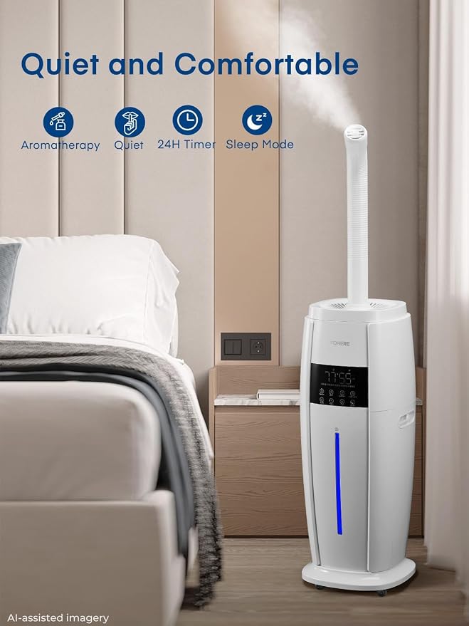 FOHERE 4.8Gal/18L Humidifier Large Room, Commercial, Whole House Cover up to - Image 7