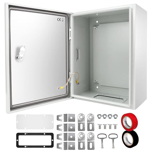 Outdoor Electrical Junction Box, Wall Mounted IP66 Waterproof & Dustproof by TOCRETOARE