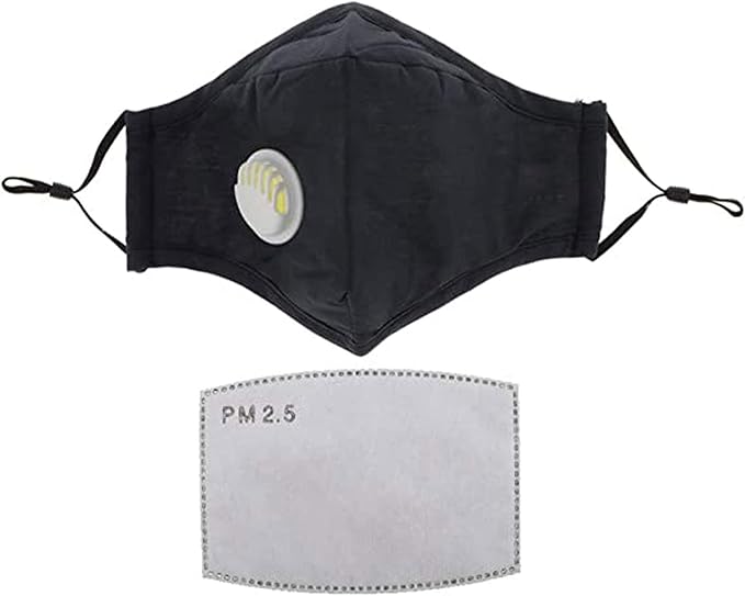 ASA TECHMED Reusable Dual Air Breathing Valve Face Mask Cover by ASATECHMED