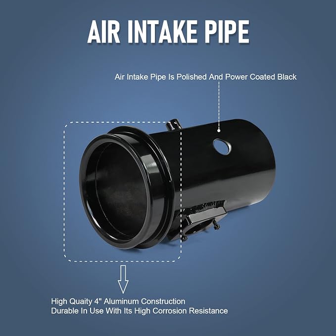 Cold Air Intake Kit 6.4 Diesel Filter System Air Intake Pipe - Image 3