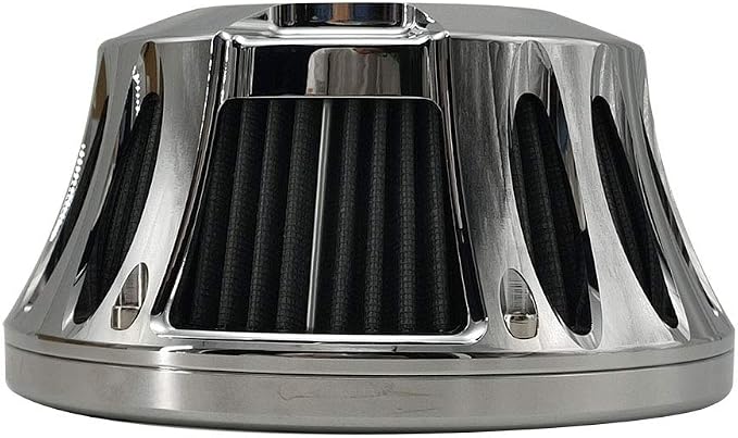 Harley Air Cleaner Motorcycle Filter Intake CNC Cut Kit Chrome - Image 5
