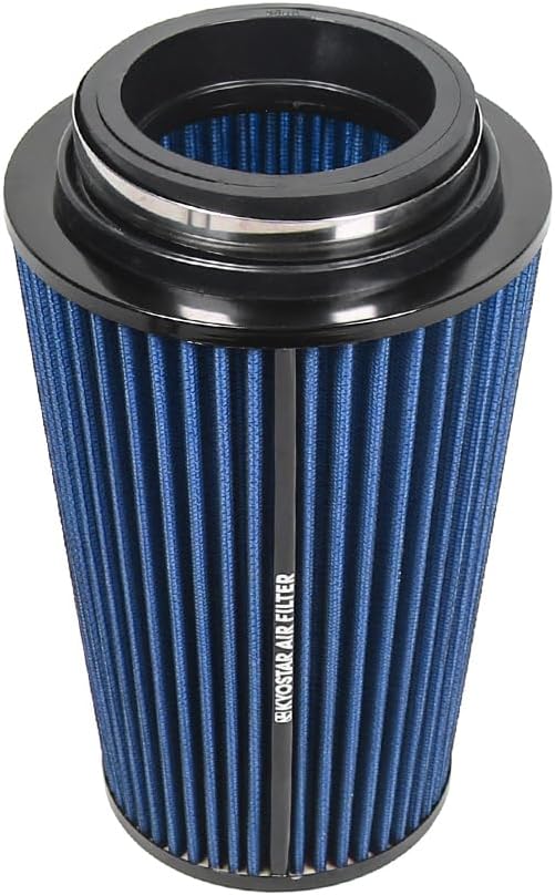 Universal 3/3.5/4" High-Flow Air Filter, Reusable Cone Cold Air Intake - Image 5