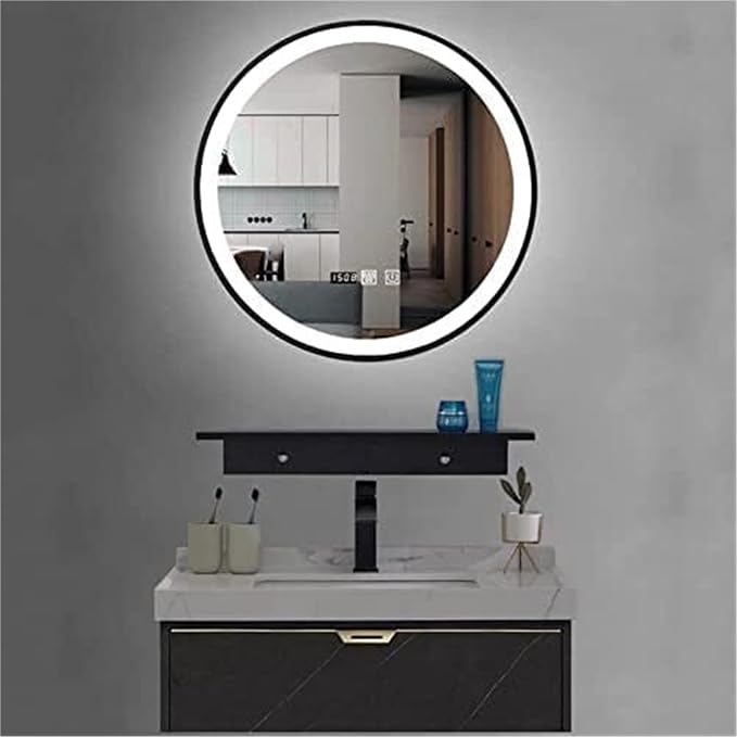 Bathroom Mirror, Round Illuminated LED - Image 2