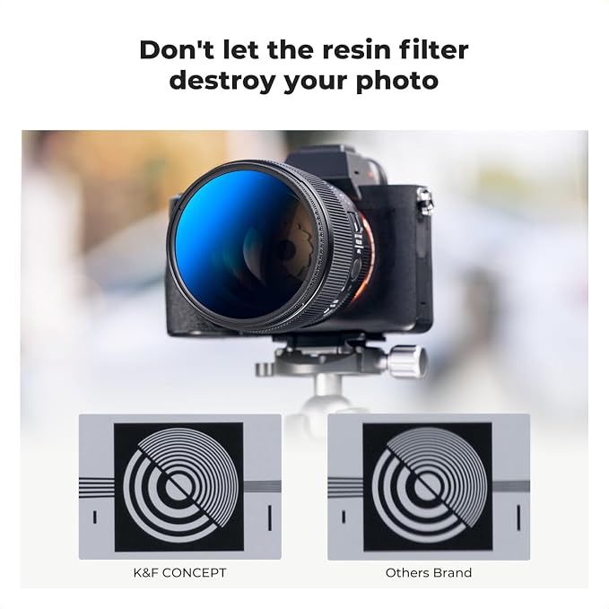 K&F Concept 55mm UV/CPL/ND Lens Filter Kit-18 Multi-Layer Coatings, UV Filter + - Image 7