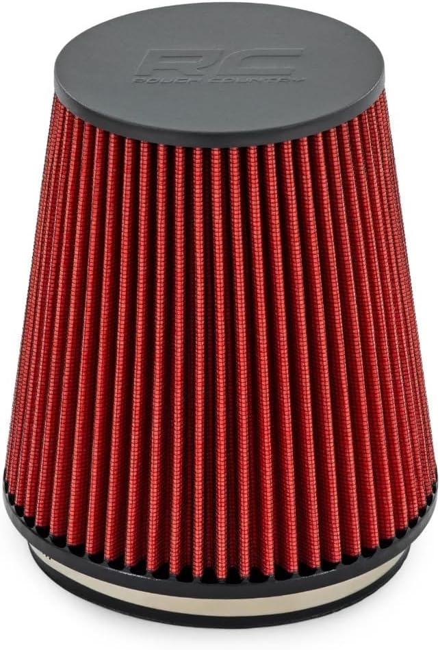 Rough Country Cold Air Intake Replacement Filter, Premium Washable Clamp-On Air - Image 2