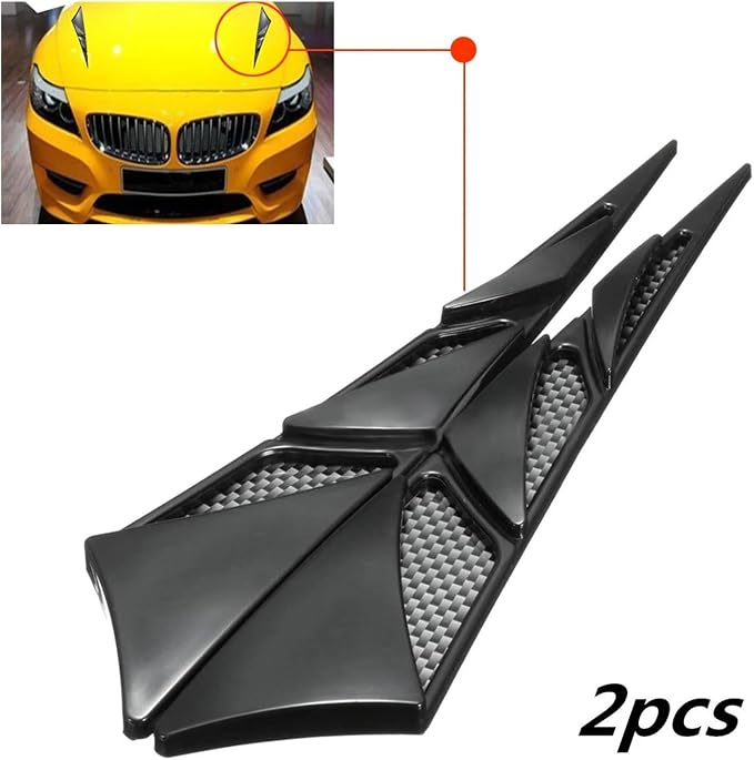 2pcs Car Vent Cover Stickers Car Air Flow Intake Bonnet Styling Stickers Car - Image 6