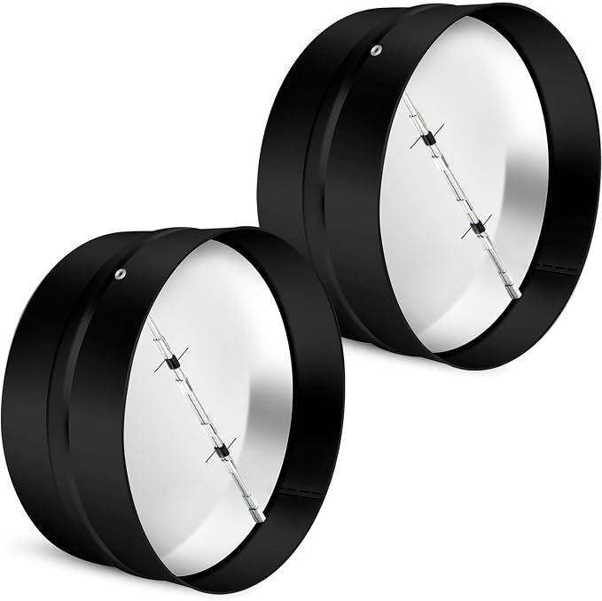 2 Pcs 8 Inch Draft Blocker Backdraft Damper Duct Draft Stopper One-Way Airflow by Kikerike