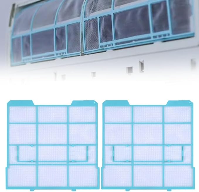 2pcs Indoor Hanging Air Conditioner Filter Accessories, Plastic Air Outlet Dust - Image 8