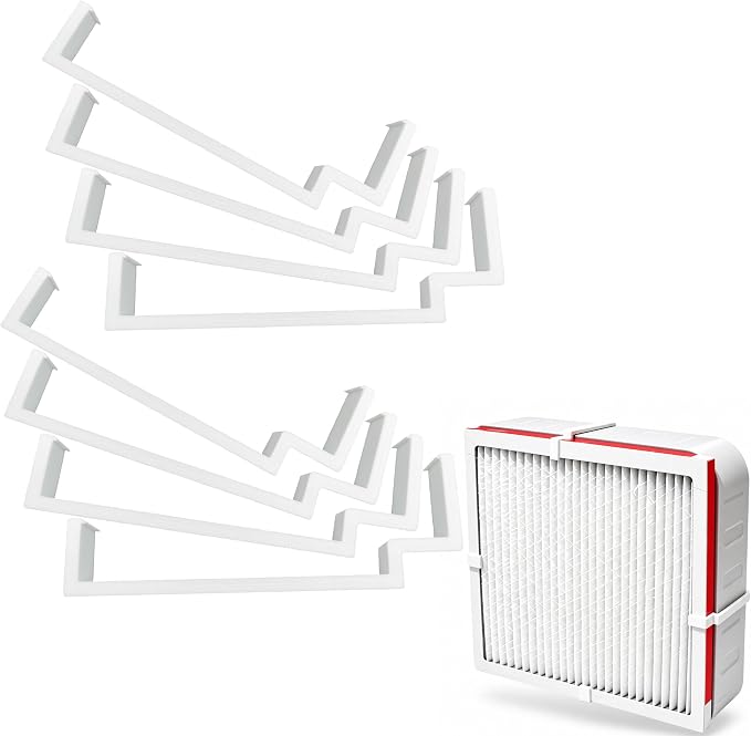 Box Fan Filter Clips for 20" Box Fan, Reusable Air Filter Holder Clips for by ZYRELYNX