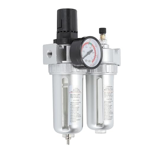 1/4 Inch Aluminum Alloy Air Filter Pressure Regulator, Compressed Air Line - Image 3