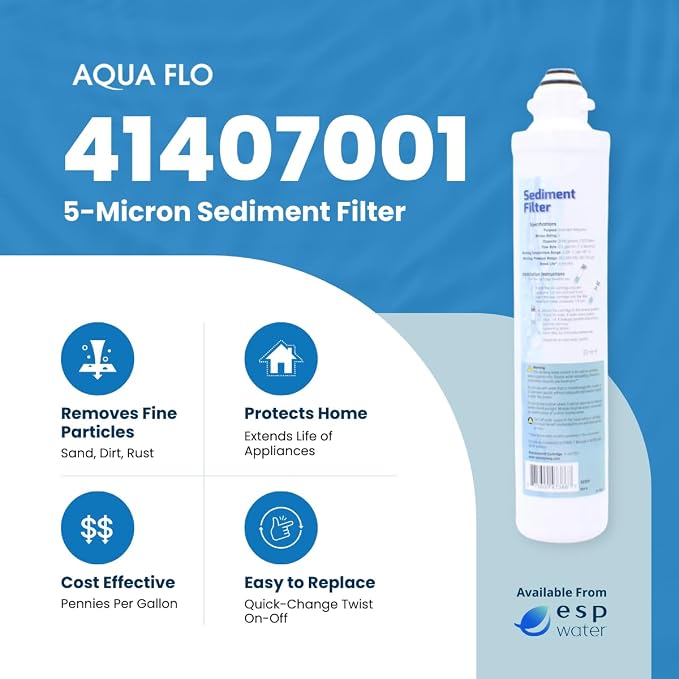 Aqua Flo 41407001 Sediment Filter – Quick Change Pre-Filter - Image 2