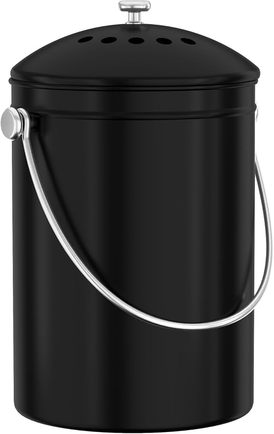 Utopia Kitchen Compost Bin for Kitchen Countertop, 1.3 Gallon Compost Bucket by UTOPIAKITCHEN