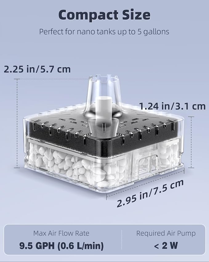 Pawfly Aquarium Sponge Filter, Small Fish Tank Filter - Image 6