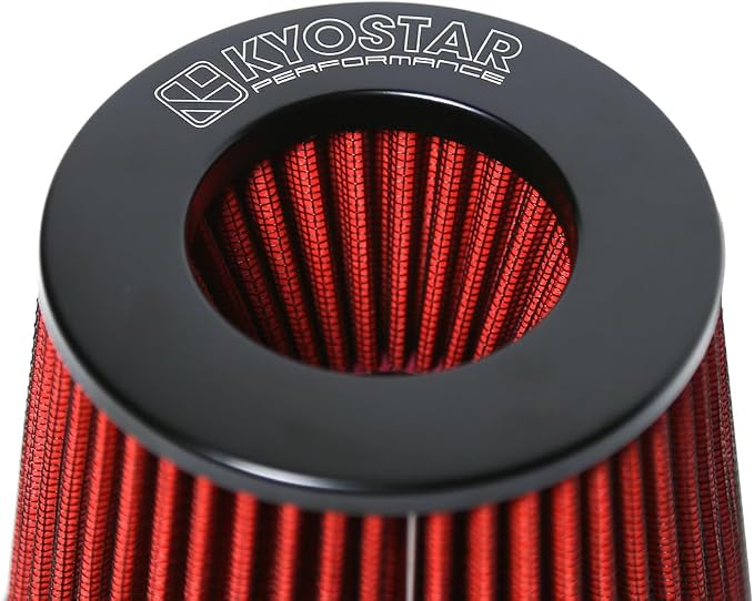 KYOSTAR Universal 3.5" High-Flow Air Filter, Reusable Cone Cold Air Intake - Image 8