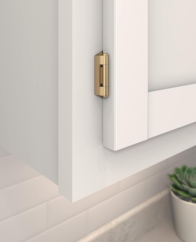 Amerock BPR8715CZ | Cabinet Hinge | 1/4 inch Overlay Single Demountable | - Image 2