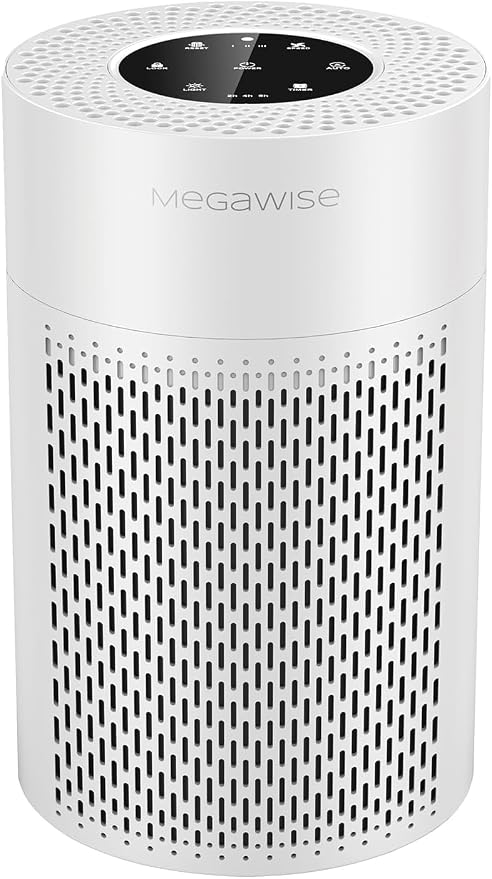 MEGAWISE Air Purifier EPI235A for Small Rooms | H13 True HEPA Filter | Removes by MEGAWISE