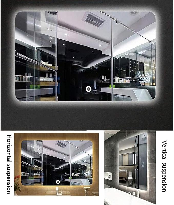 600 x 800mm LED Wall Mounted Bathroom Mirror - Image 2