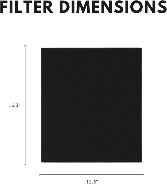 Nispira Charcoal Carbon Pre Filter Replacement Compatible - Image 2
