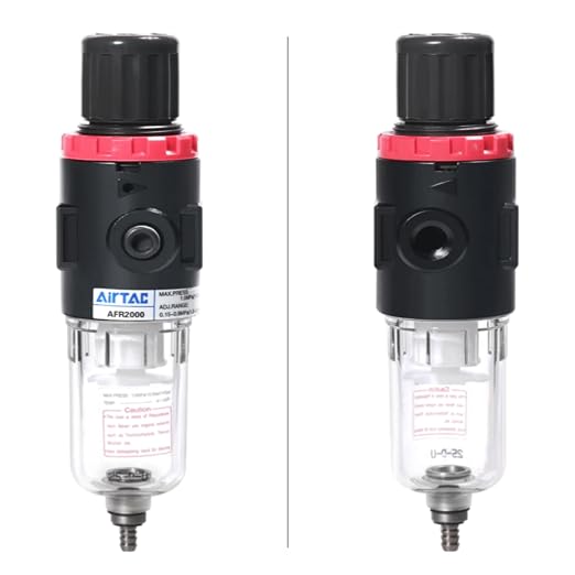 Compressed Air Pressure Filter Regulator Airtac AFR2000 1/4'' NPT 0-140 PSI - Image 9