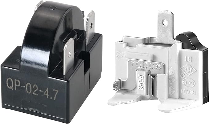 Refrigerator Compressor Relay and Overload Kit JJHXSM Refrigerator Starters by JJHXSM