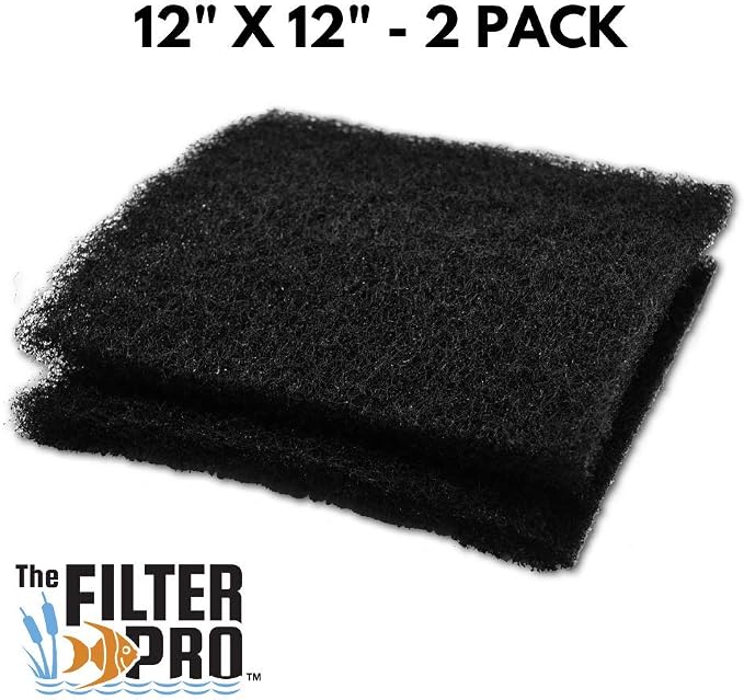 Black Coarse Filter Media, 1.25" Thick, 2 Pack, Ponds or Water Gardens - Image 2