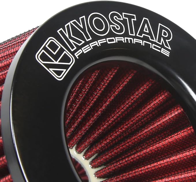 KYOSTAR Universal 3/3.5/4" High-Flow Air Filter, Reusable Cone Cold Air Intake - Image 7