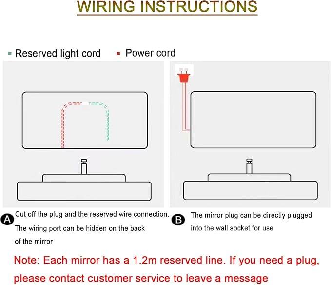 Smart Lighted Bathroom Mirror for Wall，Illuminated LED Bathroom Mirror，Lighted - Image 8