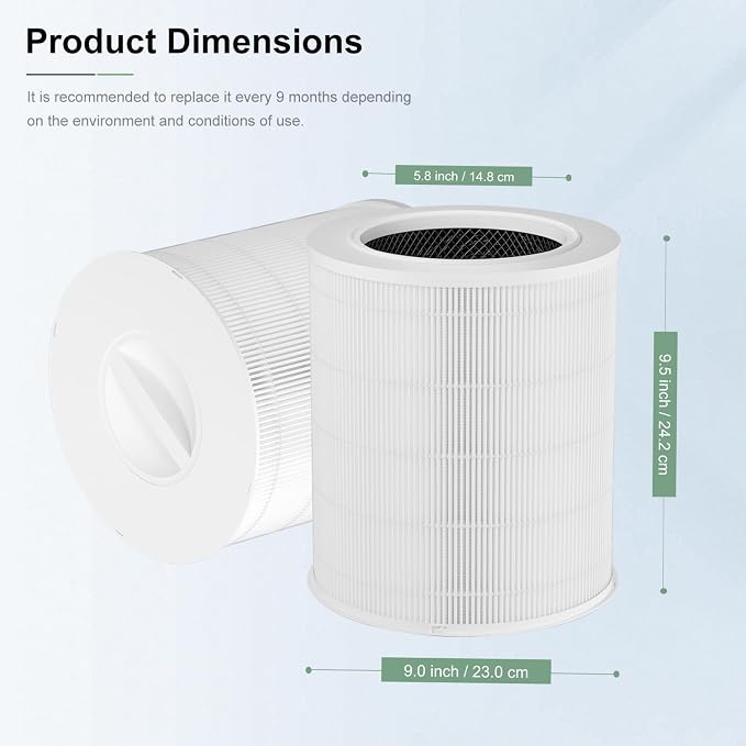 2 Pack AP401 AP402 Filter Replacement, Compatible - Image 6