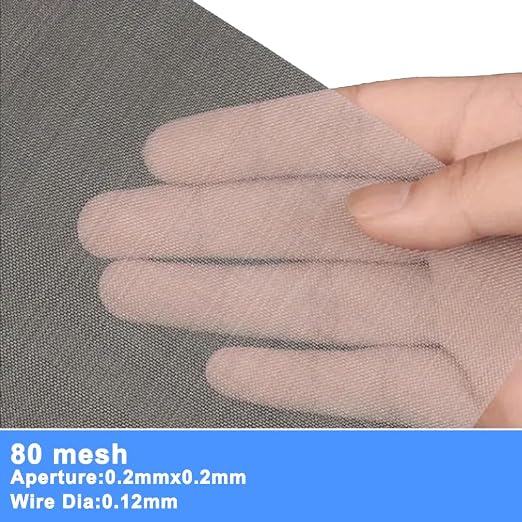304 Stainless Steel Mesh Screen#80Mesh -Size:15.7"x47.2", - Image 3