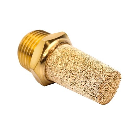 Beduan 3Pcs Pneumatic Brass Exhaust Muffler Filter, 3/4" Male Thread Hex - Image 2