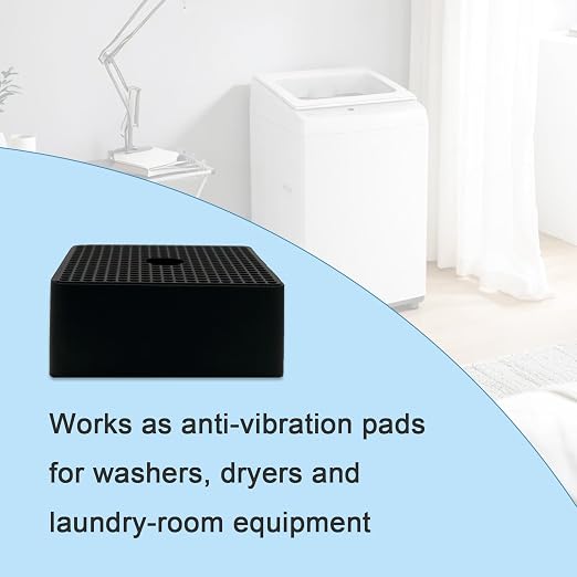 4 Pack- 50×50×20mm Thick Rubber Anti-Vibration Pads, Thick Shock Absorbing Pads - Image 3