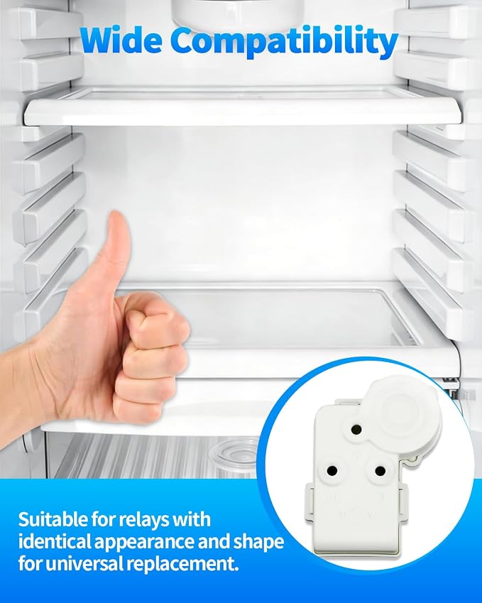 4Pin Refrigerator Over Load Protector Compressor PTC Starter Relay, Freezer - Image 5