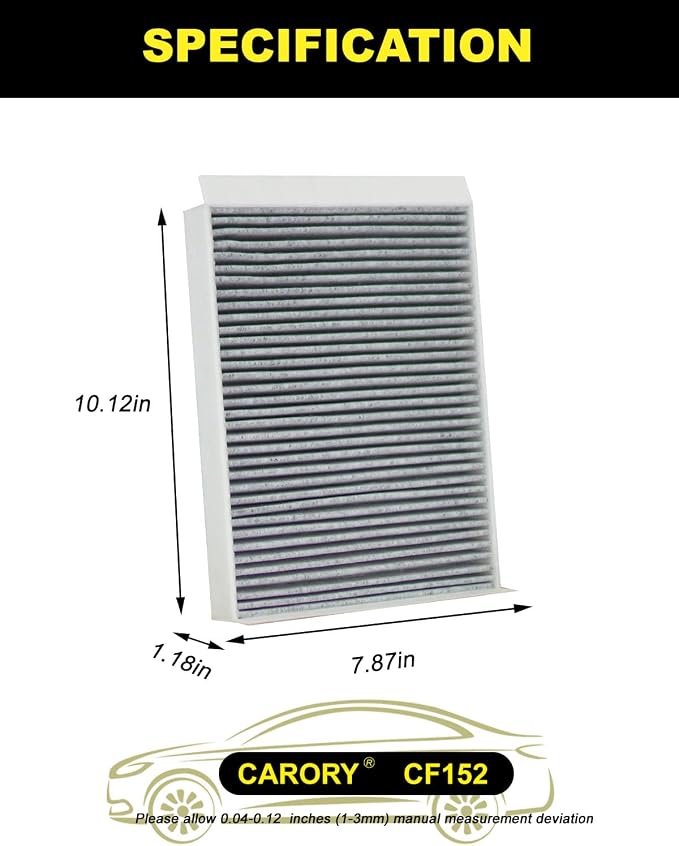 CARORY Cabin Air Filter w/Activated Carbon - Image 2