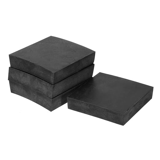 M METERXITY 4-Pack Rubber Anti Vibration Pads 3.9" Non-Slip Square Vibration by MMETERXITY