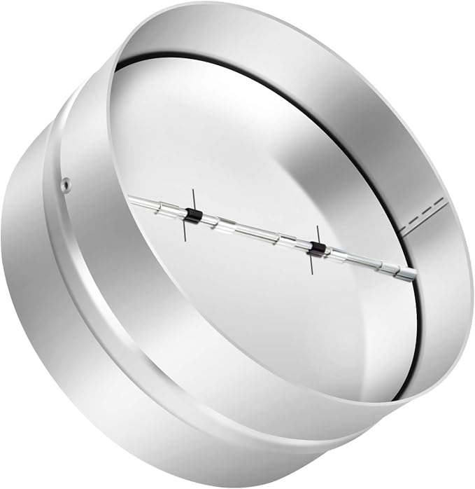 8 Inch Draft Blocker Backdraft Damper Duct Draft Stopper One-Way Airflow by Kikerike