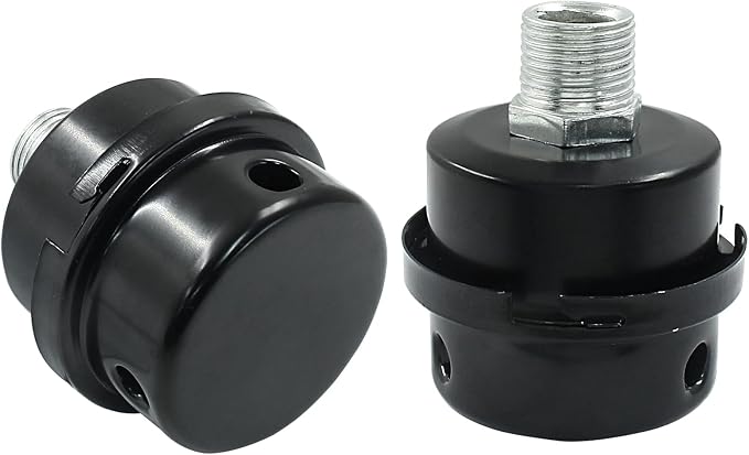 Hordion 2 Pack Air Compressor Silencer, 1/2" Thread Air Compressor Intake - Image 5