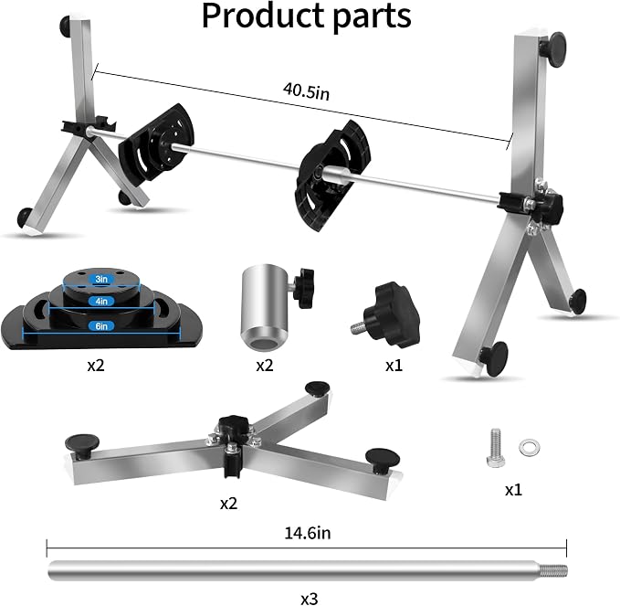 Pool Filter Cleaning System and Cleaner Stand Solid Aluminum Shaft- Compatible - Image 6