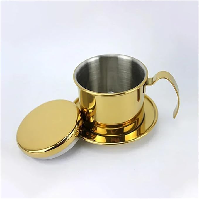 Stainless Steel 304 Vietnamese Coffee Filter Cup Drip Pot Simple And Portable by Unknown