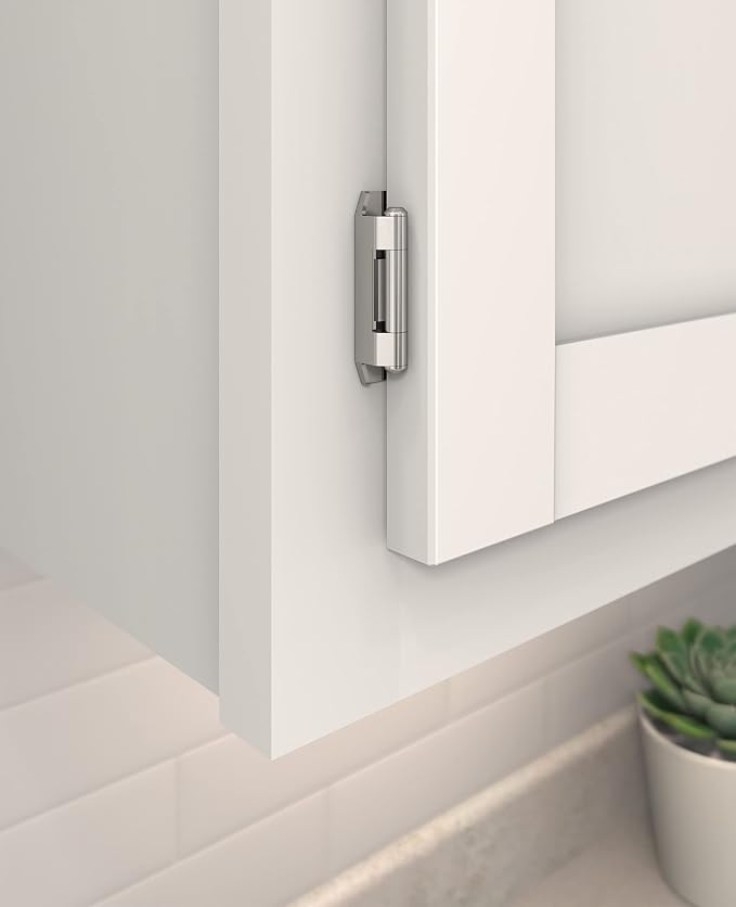 Amerock BPR870026 | Cabinet Hinge | 3/8 in Inset Double Demountable | Polished - Image 2