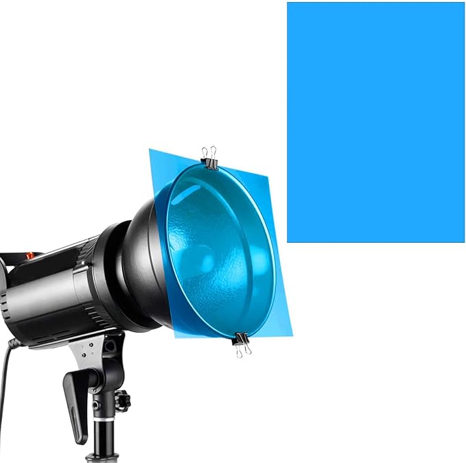 Lystaii 9pcs Gel Light Filter Color Correction Colored Overlays Transparent - Image 4