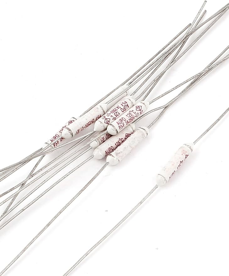 uxcell 10 Pcs Axial Leads 125 Celsius Temperature Thermal Fuses AC 250V 2A - Image 2