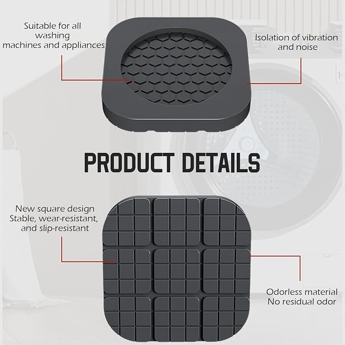 Shock Absorbing Mat-Square, Anti Vibration Pads - Image 8