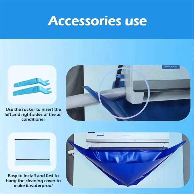 Mini Split Ac Cleaning Kit, Air Conditioner Cleaning Cover Waterproof Air - Image 4