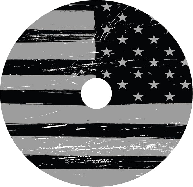 Kustom Cycle Parts Black and Grey American Flag Plastic Air Cleaner Console - Image 2