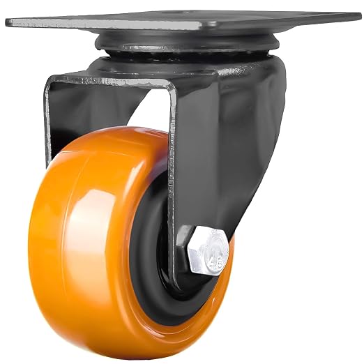 Finnhomy Swivel Casters Wheels Set of 4 Heavy Duty Plate Casters 2 Inch Premium - Image 6
