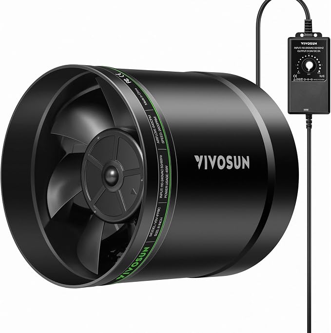 VIVOSUN 8” Inline Booster Duct Fan by Unknown