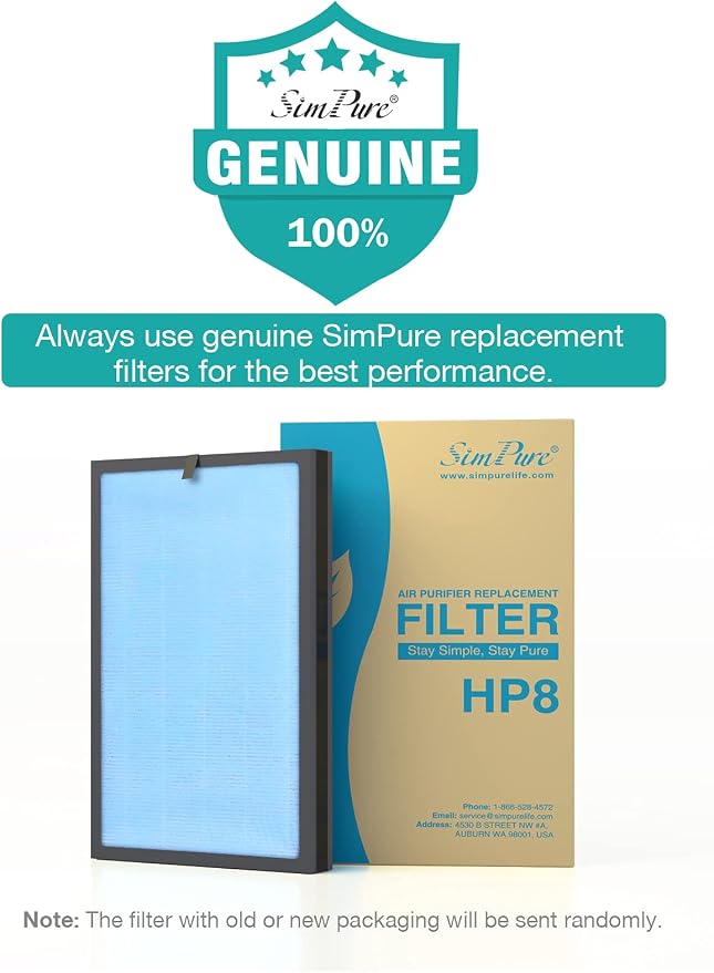 SimPure HP8 Original HEPA Replacement Filter Compatible - Image 3