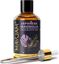 MAYJAM 100ML/3.38FL.OZ Japanese Magnolia Fragrance Oils with Glass Dropper, Essential Oils for Diffusers for Home, Long Lasting Scented Oils for Diffusers Soap Candle Making