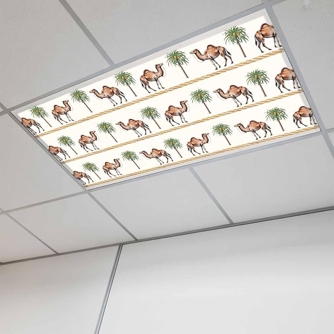 Fluorescent Light Covers for Ceiling Lights Desert Camel Magnetic Light Filters by Home+L6