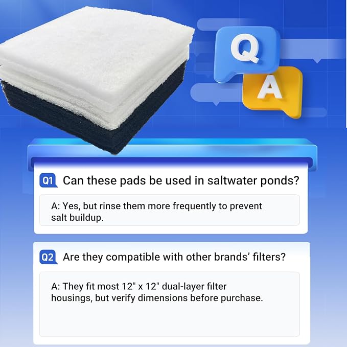 Replacement Filter Pads for Pondmaster 1000 & 2000 Polyester & Carbon - Image 4